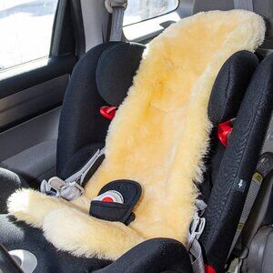 Natural Infant Cozy Baby Lambskin Chair Pad | 1-Piece | Cornsilk cream